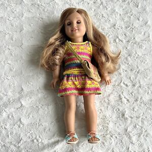 American Girl Lea Clark 18” Doll Girl of the Year 2016 Meet Outfit RETIRED GOTY
