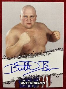 WWE Butterbean auto card boxing legend butter bean wrestling signed