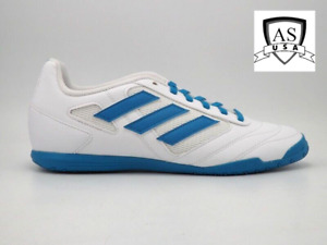Adidas Super Sala 2 Indoor Boots Men Soccer Shoes GZ2560 Size 8 White Blue
