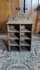 Sweet Antique Early Primitive Old Wood Spice Apothecary Cabinet 17