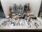 Marx 1960's Johnny West action figure lot of 7 figures over 90 accessories.