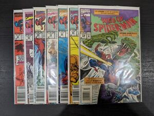 Web Of Spider-Man (1984) Lot #30, 63, 66, 72, 82,87, 110 Newsstand Copies Marvel