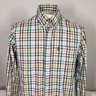 Barbour Mens Small Shirt Long Sleeve Gingham Check Tailored Fit