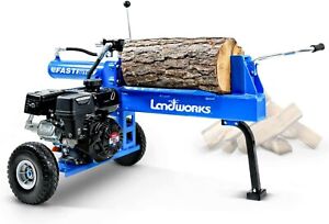 Landworks Log Splitter Portable 20 Ton Rapid Auto Return System Bucher Gear 7HP