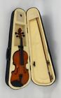 Brown Wooden Polished 4-String Musical 3/4 Adjusted Violin W/ Case & Bow