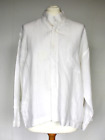 SHIRIN GUILD  White Linen Indian-Style Collar Blouse  (Size SMALL)