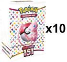 SEALED DISPLAY! 10x Booster Bundle Pokemon 151 Scarlet & Violet 3.5