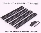 Black 4 Pack Heat Resistant Ladder Rail Cover with Free 45 angle Offset Mount