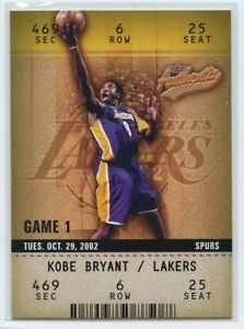 New Listing2002-03 Kobe Bryant Fleer Authentix # 17 Lakers HOF
