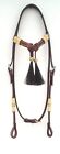 Horse Hair Light Western Leather Headstall Rawhide Futurity Knot Browband Tack