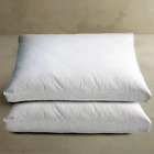 Quilted White Goose Feather and down Pillow, Jumbo (2-Pack)