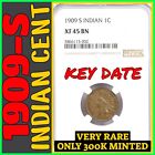 1909-S INDIAN CENT NGC XF45 KEY DATE San Francisco 1c. Very Rare Only 309k Made