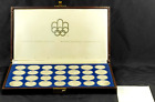 1976 Canadian Montreal Olympic Games 28 Silver Coin Set $5 & $10 Coins IOB EUC