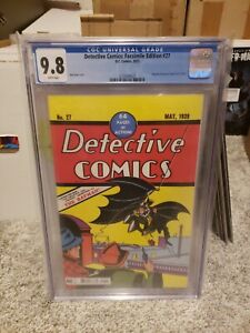 Detective Comics #27 CGC 9.8 Facsimile Edition 1st Appearance Batman