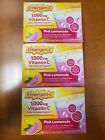 3 Boxes of 30: Emergen-C 1000mg Vitamin C Powder Pink Lemonade Exp. 2/25 1C