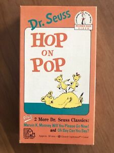 DR. SEUSS: HOP ON POP BEGINNER BOOK VIDEO + 2 MORE STORIES (VHS, 1991)