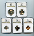 1964 US 5 COIN PROOF SET NGC PROOF 69 MATCHING SET!!