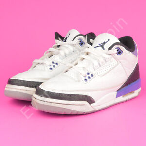Air Jordan Retro 3 GS Grade School Kids Dark Iris DM0967-105 Size 6Y