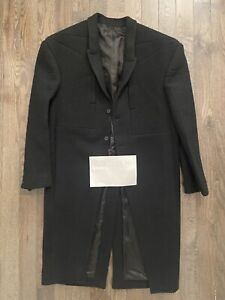 Rick Owens Jumbo Tatlin Coat In Black Boiled Wool Size 50 or Large
