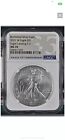 2021 W $1 Silver Eagle Type 2 Burnished NGC MS 70 35TH Anniversary Blue Label