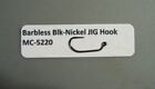 50 Barbless Black-Nickel JIG Hooks..MC-5220 5 Sizes Available Fly Tying Hooks