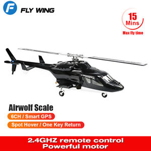 FLYWING Airwolf Scale 6CH GPS Spot Hover Auto Hovering Return RC Helicopter