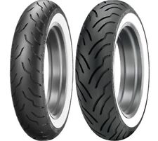 DUNLOP ELITE WHITE WALL MT90B16 FRONT/REAR TIRE SET HARLEY TOURING SOFTAIL