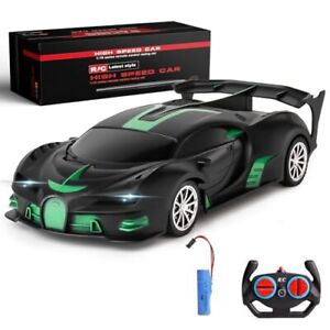 Remote Control Car 1/18 Rechargeable High Speed RC Cars Toys for Green Black