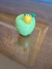Vintage 1984 Topps WORMY APPLE Bubble Gum Container 2” Candy GREEN Rotten