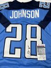 Chris Johnson Hand Signed Autographed Tennessee Titans Jersey with JSA COA