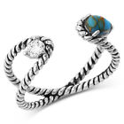 Montana Silversmiths Ladies Stars & Sky Crystal Turquoise Ring RG5622