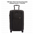 TUMI Alpha 3 International Expandable 4 Wheeled Carry-On - Black - 117154-1041