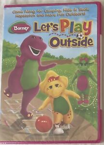BARNEY: Let's Play Outside ; Hopscotch +  Hide Seek, BRAND NEW Sealed DVD Fr Shp