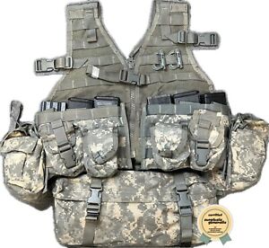 MOLLE II US Army Fighting Load Carrier Vest! Light Infantry Kit! 18 Pieces, ACU!