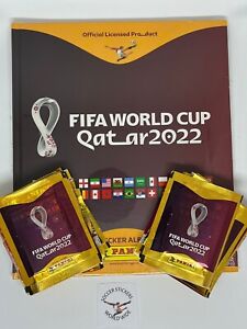 PANINI WORLD CUP QATAR 2022 HARD COVER ALBUM WITH 200 PACKETS