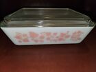 Pyrex Vintage Pink Gooseberry Refrigerator Dish with Lid #0503 (1 1/2) Quart New