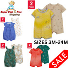 Baby 2 Pack Romper Set Cotton Todller Clothes Boy Girl Snap Up Outerwear