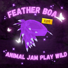 Animal Jam Play Wild Feather Boa (Purple) (READ DESC) AJPW