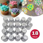 18PC Russian Icing Piping Tips Tulip Flower LARGE Decorating Kit Set Cake Pastry