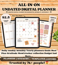 All in one Undated digital planner