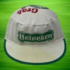 Vintage 80's Heineken Beer Fitted Painters Cap Grab A Heiny Promo Hat White