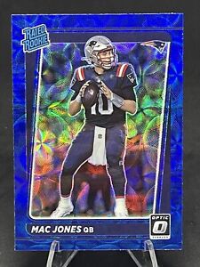 2021 Optic Mac Jones Blue Scope Prizm Rated Rookie Card RC #206 Patriots (FA4)