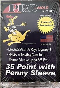 3ct Pro-Mold 35pt One Touch Magnetic Holder For All Standard Size Trading Cards