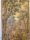 Stag Hunt - Vintage French JP Paris Panneaux Gobelins Tapestry 60 x 36 inches