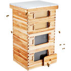 VEVOR Bee Hive Langstroth Kit 20 Deep & 20 Medium Frames with Acrylic Windows