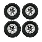 4Pack 1/16 Track Upgrade Wheels Tires For WPL B-1 B14 C24 Military Truck RC Car