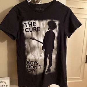 THE CURE T Shirt BOYS DONT CRY Adult SMALL RETRO Punk New Wave BLACK Smith Rob
