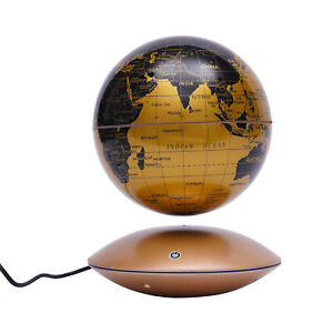 Magnetic Levitating Floating Globe World Map Color Light Night Lamp Decor DC12V
