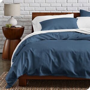 Bare Home Organic Cotton Percale Duvet Cover Set - 300 Thread Count