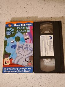 New ListingNick Jr Blue’s Clues Big News Read All About It! VHS 2001 Nickelodeon Cartoon